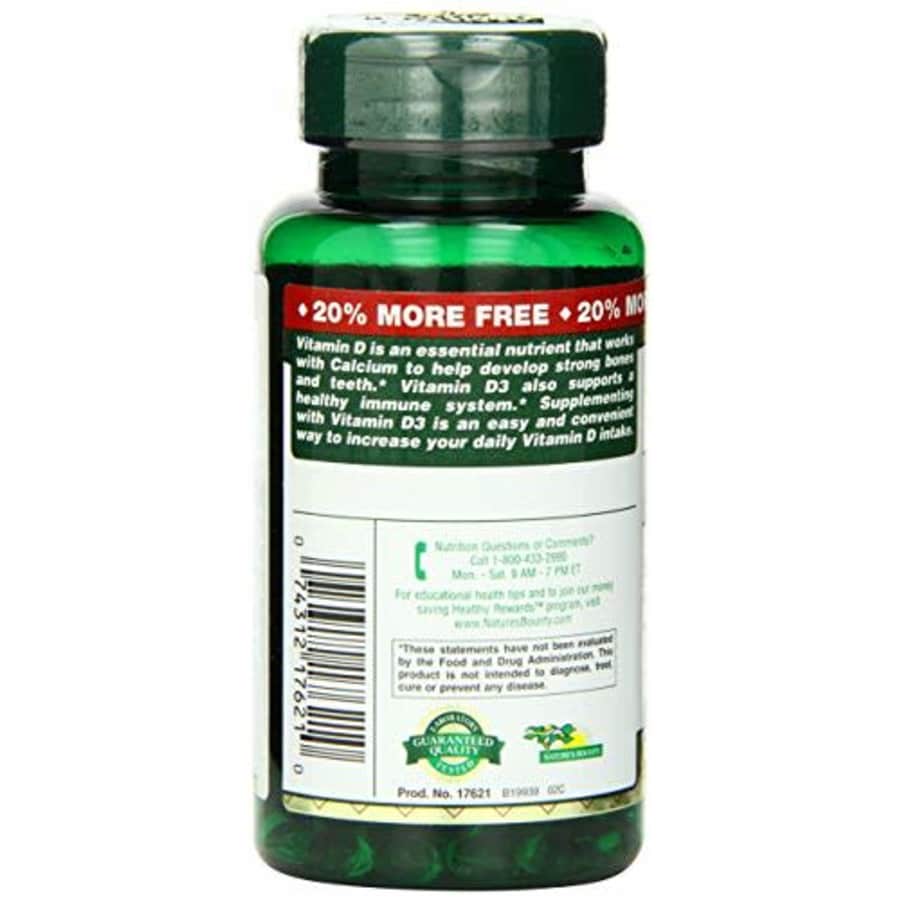 Vitamin D by Nature's Bounty, Supports Immune Health & Bone Health, 2000IU Vitamin D3, 150 Softgels for $23 Vitamin D by Nature's Bounty, Supports Immune Health & Bone Health, 2000IU Vitamin D3, 150 Softgels for $23