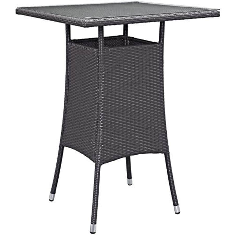 Modway Convene Wicker Rattan Outdoor Patio Small Square Bar Table in Espresso for $213 Modway Convene Wicker Rattan Outdoor Patio Small Square Bar Table in Espresso for $213
