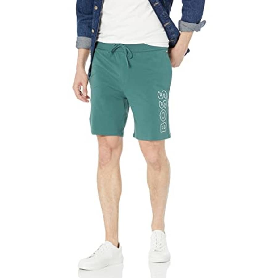 Hugo Boss BOSS Men's Identity Lounge Shorts, Open Green, L for $36