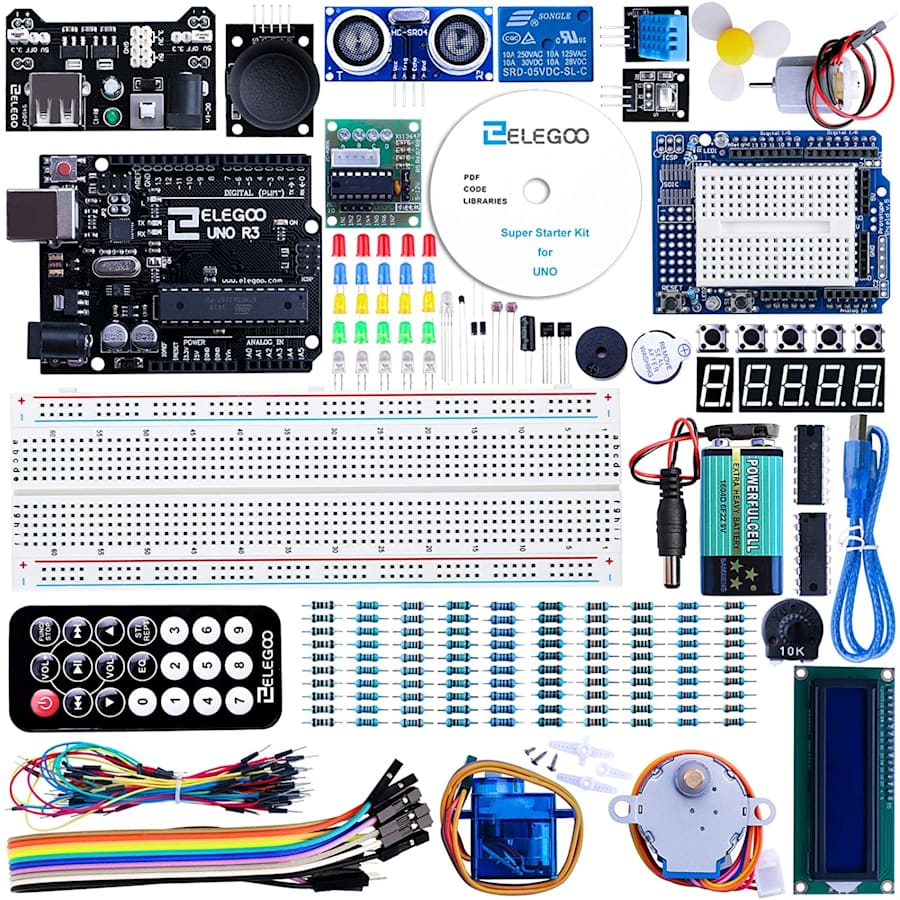 Elegoo Uno Project Super Starter Kit for $30