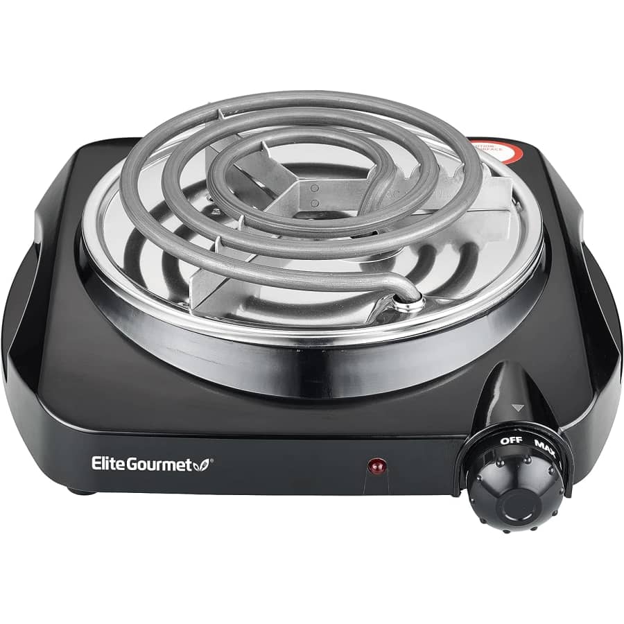 Elite Gourmet Countertop Single Coiled Burner for $23