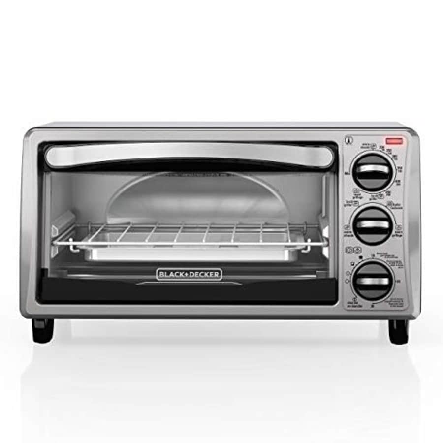 Remington BLACK+DECKER TO1313SBD Decker To1313Sbd 4Slice Toaster Oven, Black (Renewed) for $35