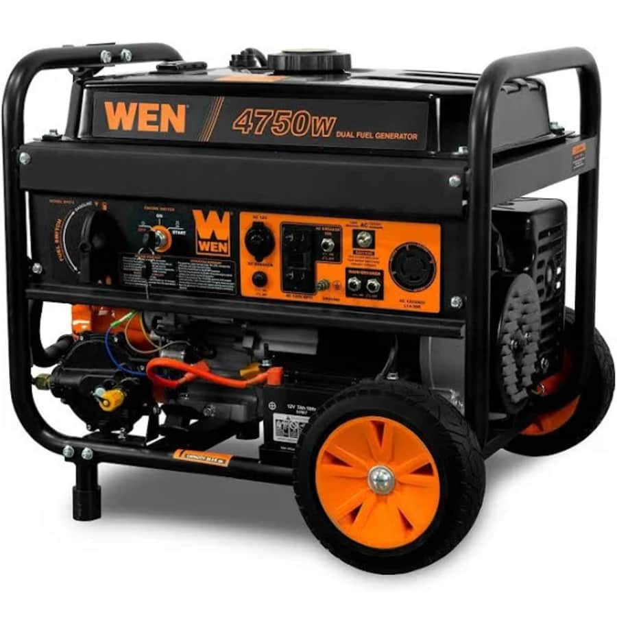 WEN DF475T Dual Fuel 120V/240V Portable Generator for $380
