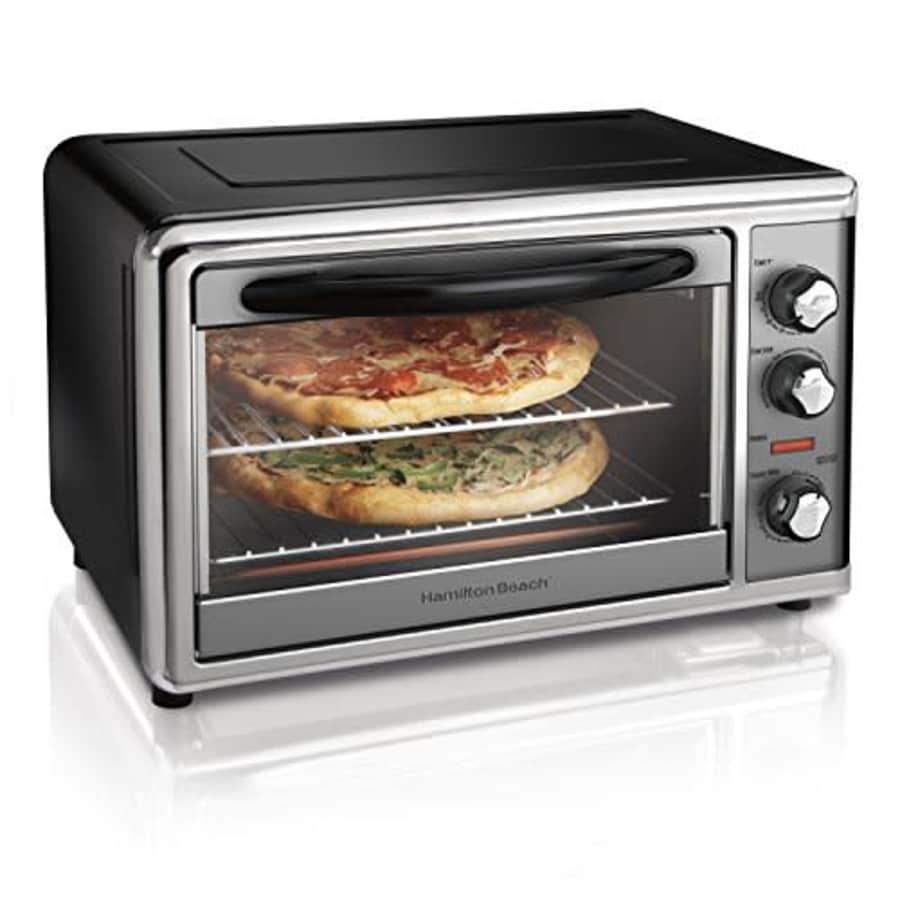 Hamilton Beach Countertop Rotisserie Convection Toaster Oven, Large, Stainless Steel (31107D) for $180 Hamilton Beach Countertop Rotisserie Convection Toaster Oven, Large, Stainless Steel (31107D) for $180