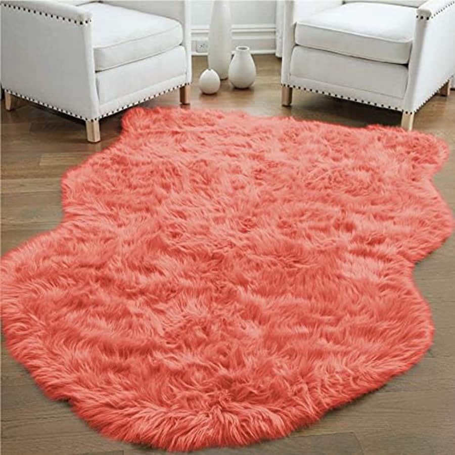 Gorilla Grip Thick Fluffy Faux Fur Washable Rug, 6x9, Shag Carpet Rugs for Nursery Room, Bedroom, for $42 Gorilla Grip Thick Fluffy Faux Fur Washable Rug, 6x9, Shag Carpet Rugs for Nursery Room, Bedroom, for $42