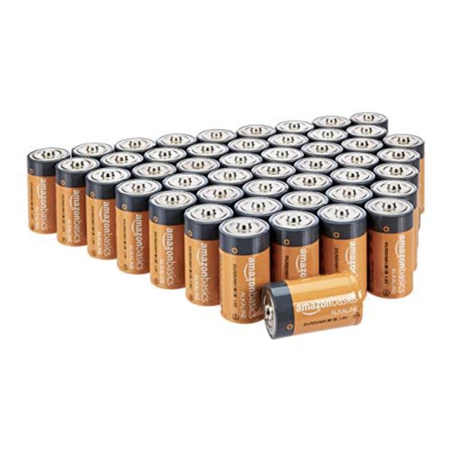 Amazon Basics D Cell Everyday Alkaline Batteries (48-Pack) for $39 ...