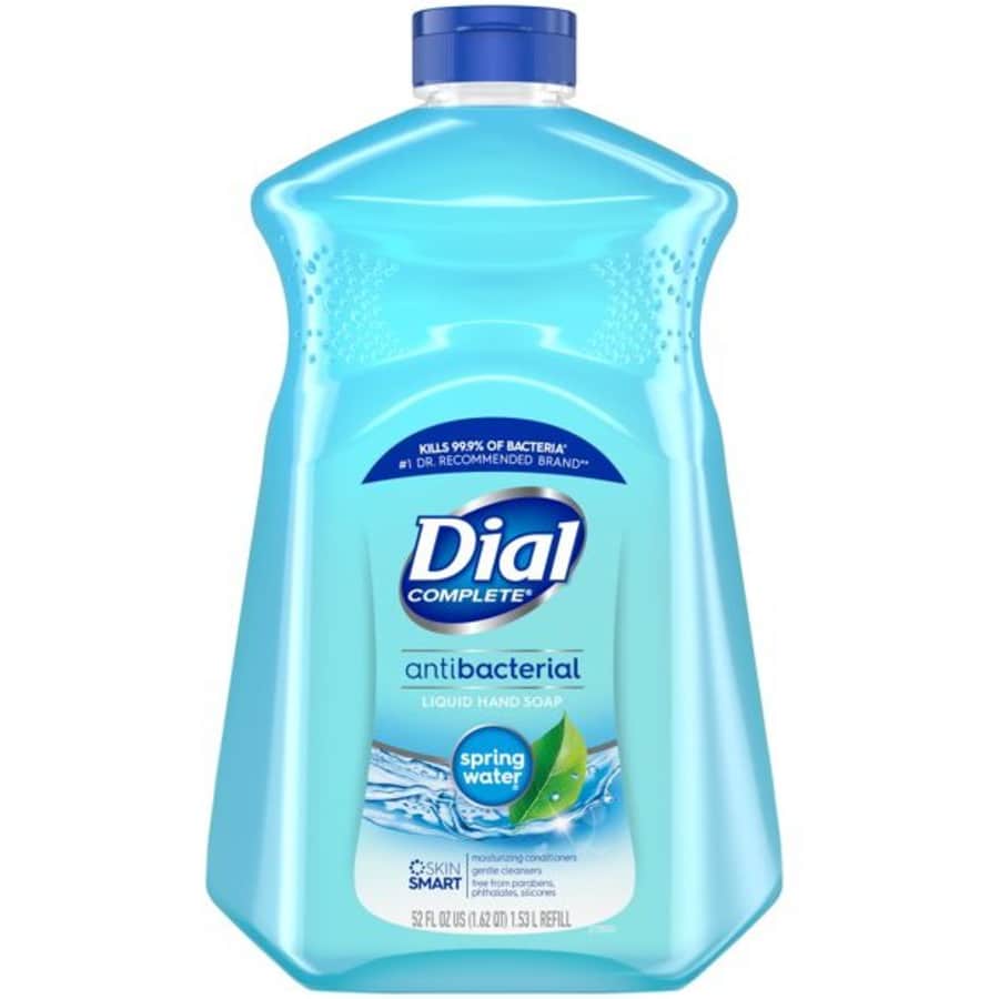 Dial Complete Antibacterial Liquid Hand Soap 52-oz. Refill for $6