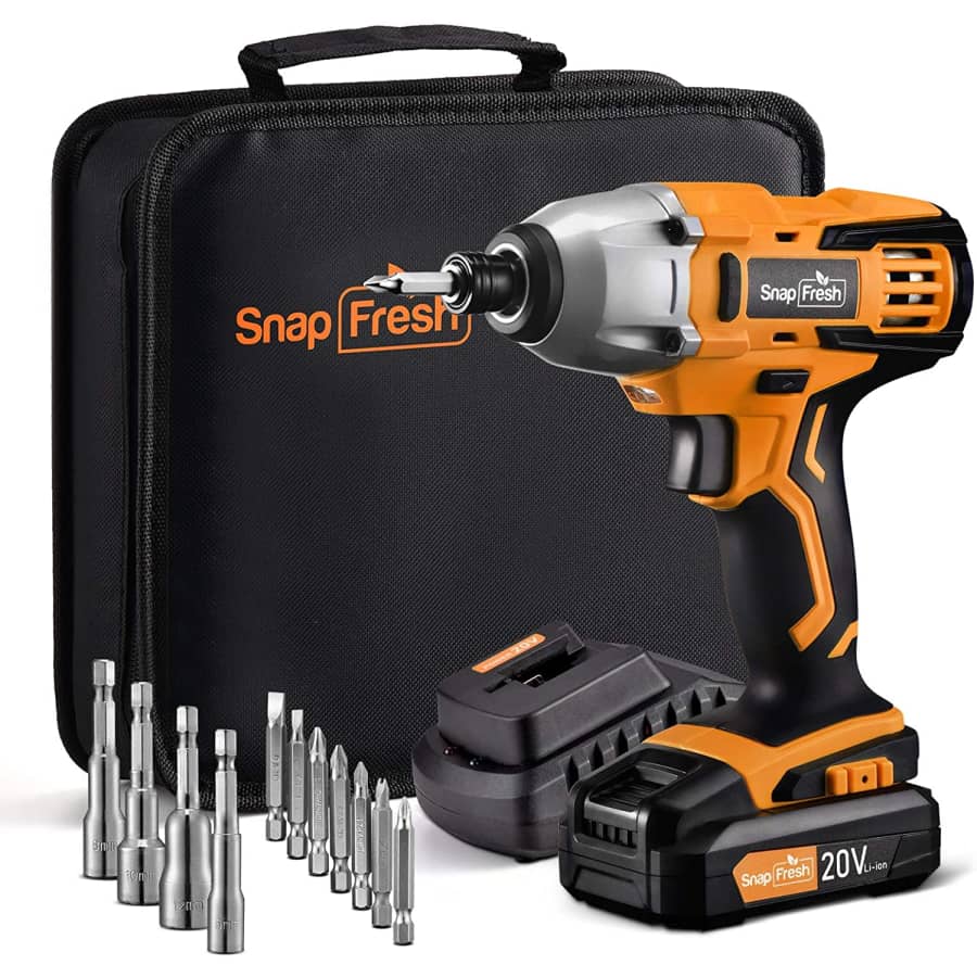 SnapFresh 20V 1/4" Impact Driver Kit for $49