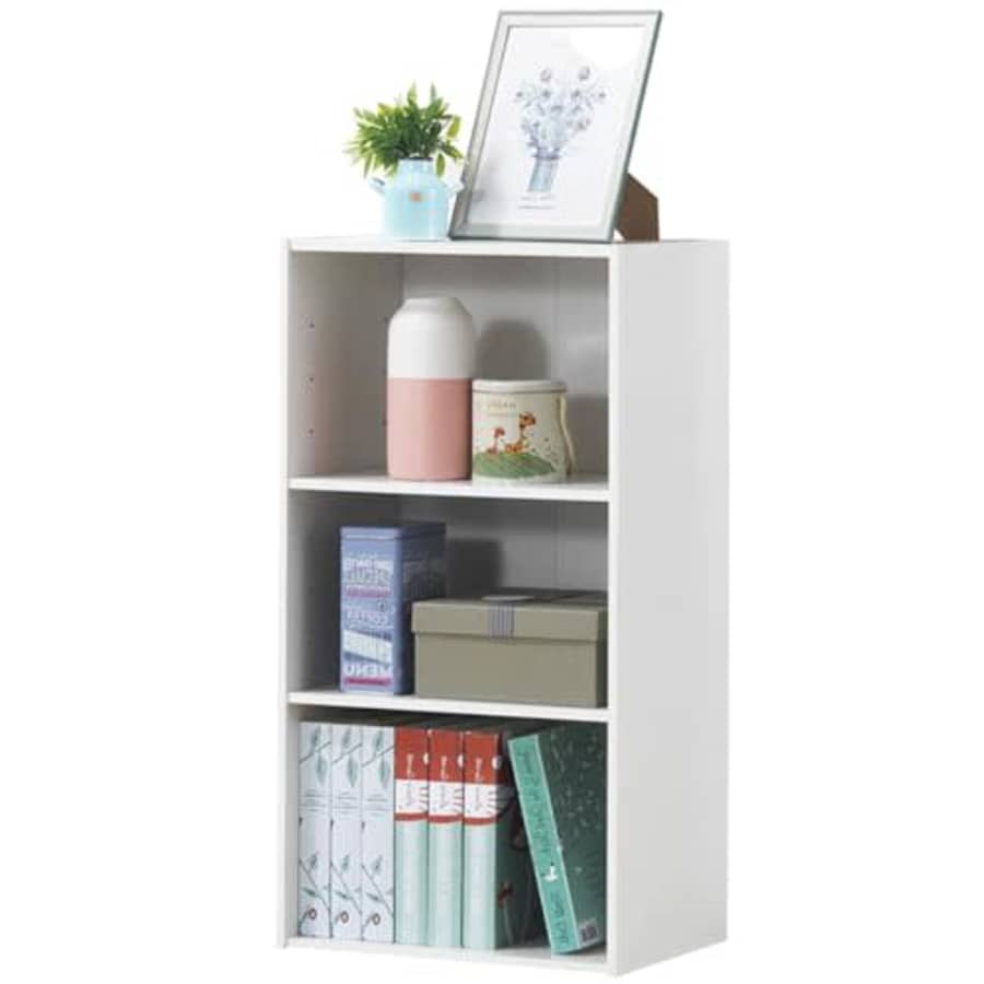 Giantex 3 Shelf Bookcase Book Shelves Open Storage Cabinet Multi-Functional Home Office Bedroom for $50