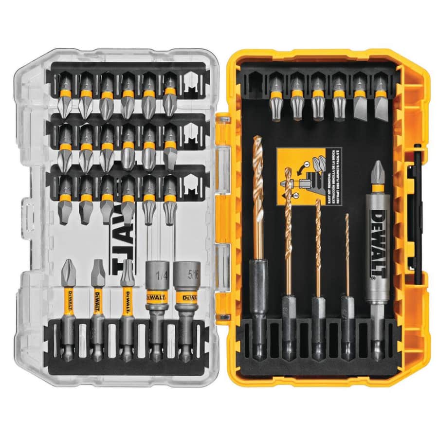 DeWalt 35-Piece Steel Drill and Driver Bit Set for $10 DeWalt 35-Piece Steel Drill and Driver Bit Set for $10