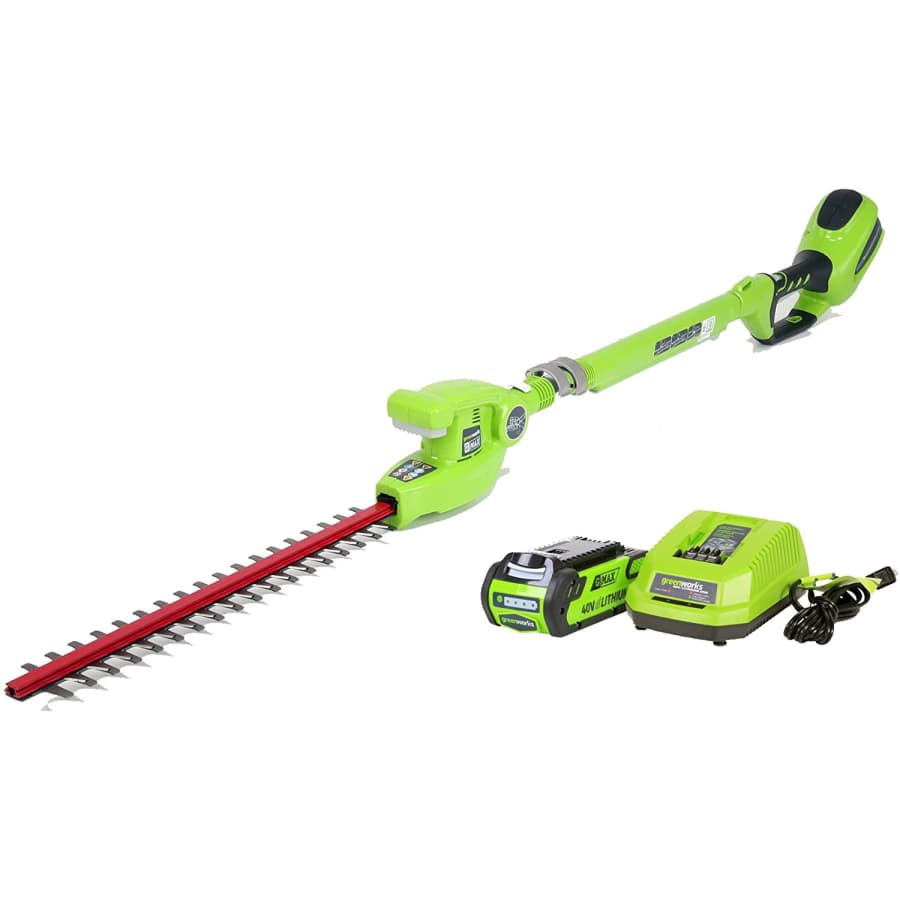 Greenworks 40V Cordless Pole Hedge Trimmer for $142 Greenworks 40V Cordless Pole Hedge Trimmer for $142
