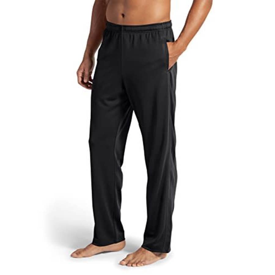 Jockey Men's Activewear Track Pant, Black, XL for $19