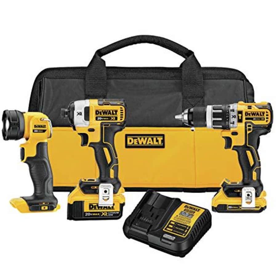 DeWalt 20V Max XR Cordless 3-Tool Combo Kit w/ Soft Case for $214 DeWalt 20V Max XR Cordless 3-Tool Combo Kit w/ Soft Case for $214