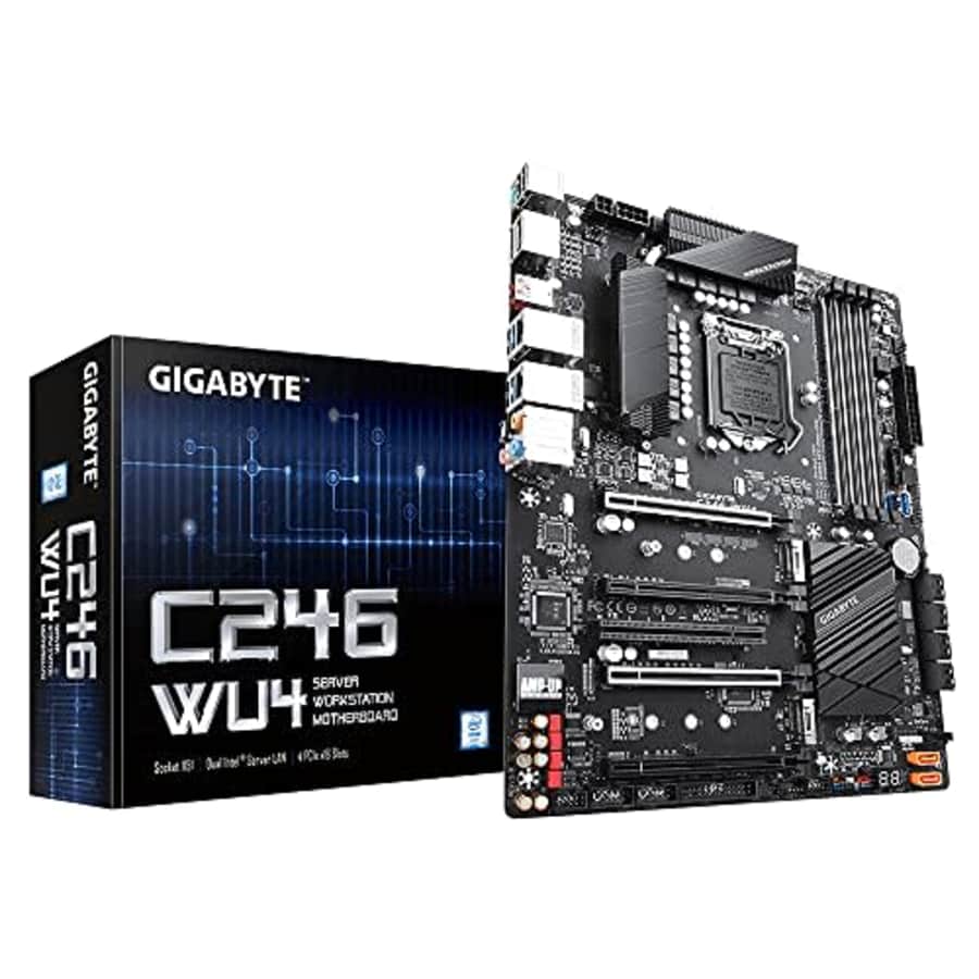 GIGABYTE C246-WU4 (Intel/C246 Express Chipset/ATX/DDR4/Dual Intel Server GbE for $240