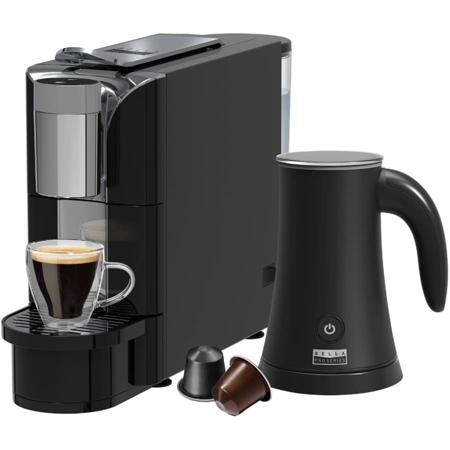 Bella Pro Series Capsule Coffee Maker and Milk Frother for $50