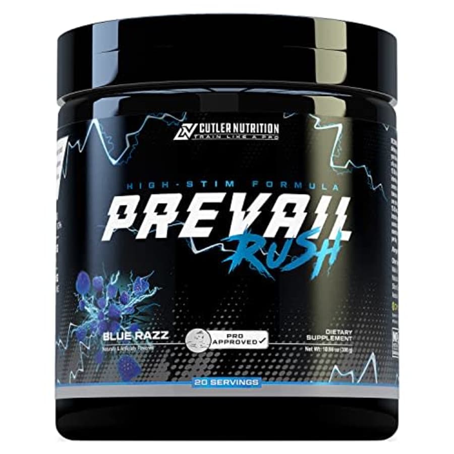 Cutler Nutrition High Stim Pre Workout Powder Prevail Rush Preworkout for Men & Women for Intense for $45