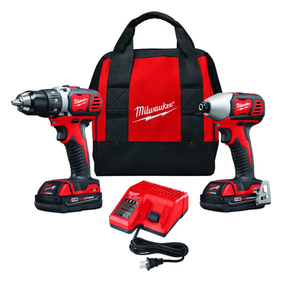 Milwaukee M18 Li-Ion Compact Cordless Power Tool Set for $212