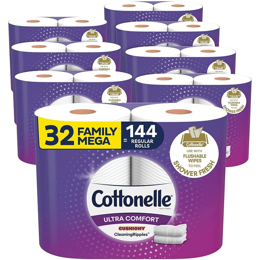 Cottonelle Ultra Comfort Family Mega Roll Toilet Paper 32-Pack for $24 via Sub & Save