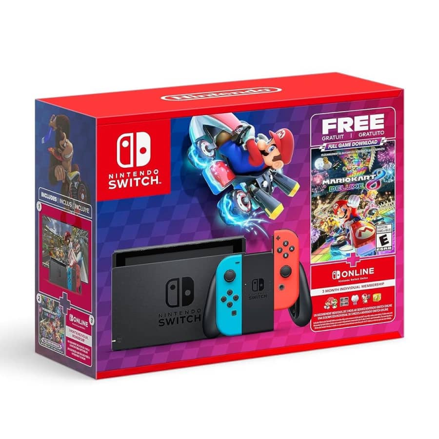 Nintendo Switch™ Mario Kart 8 Deluxe Bundle for $299 + 3/Mo. Nintendo Switch Online Membership