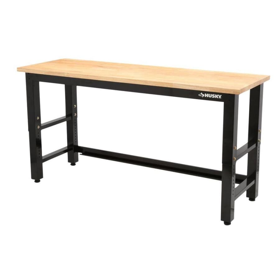 Husky 6-Foot Solid Wood Top Workbench for $225