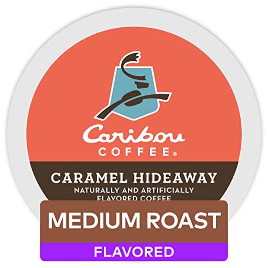 Caribou Coffee Caramel Hideaway, Single-Serve Keurig K-Cup Pods, Flavored Coffee, 60 Count for $59