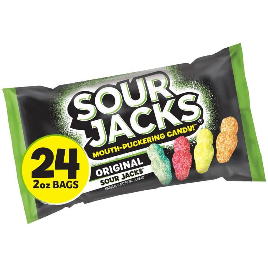 Sour Jacks 2-oz. Candy Gummy Snacks 24-Pack for $9 Sour Jacks 2-oz. Candy Gummy Snacks 24-Pack for $9