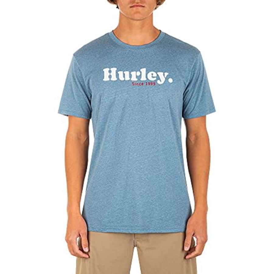 Hurley Men's One and Only Logo T-Shirt, Rift Blue/White, Small for $19 Hurley Men's One and Only Logo T-Shirt, Rift Blue/White, Small for $19