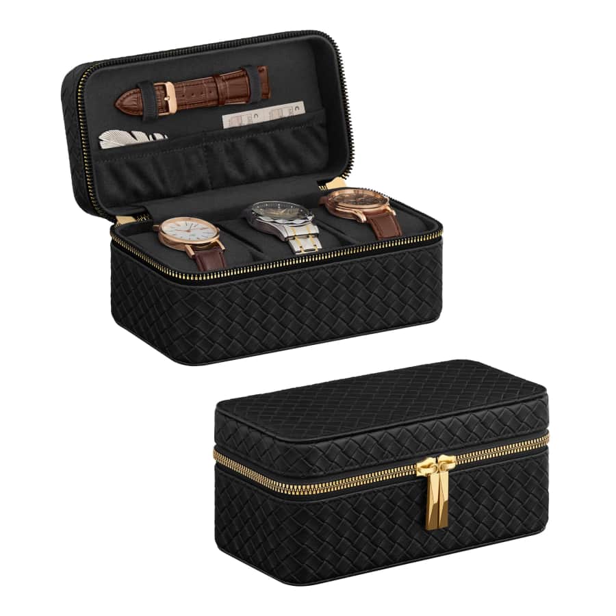 Songmics Home 3-Slot Watch Case for $5 Songmics Home 3-Slot Watch Case for $5