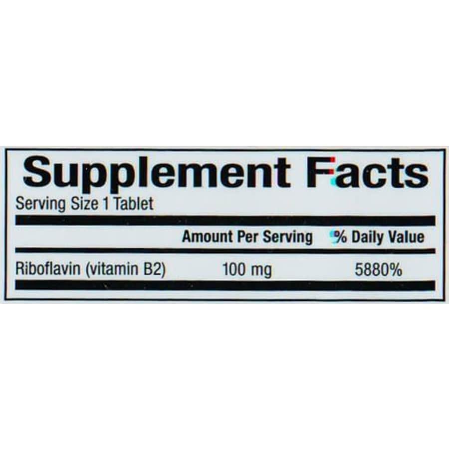 Natural Factors - Vitamin B2 Riboflavin 100mg, Support for Energy & Normal Metabolism, 90 Tablets for $12