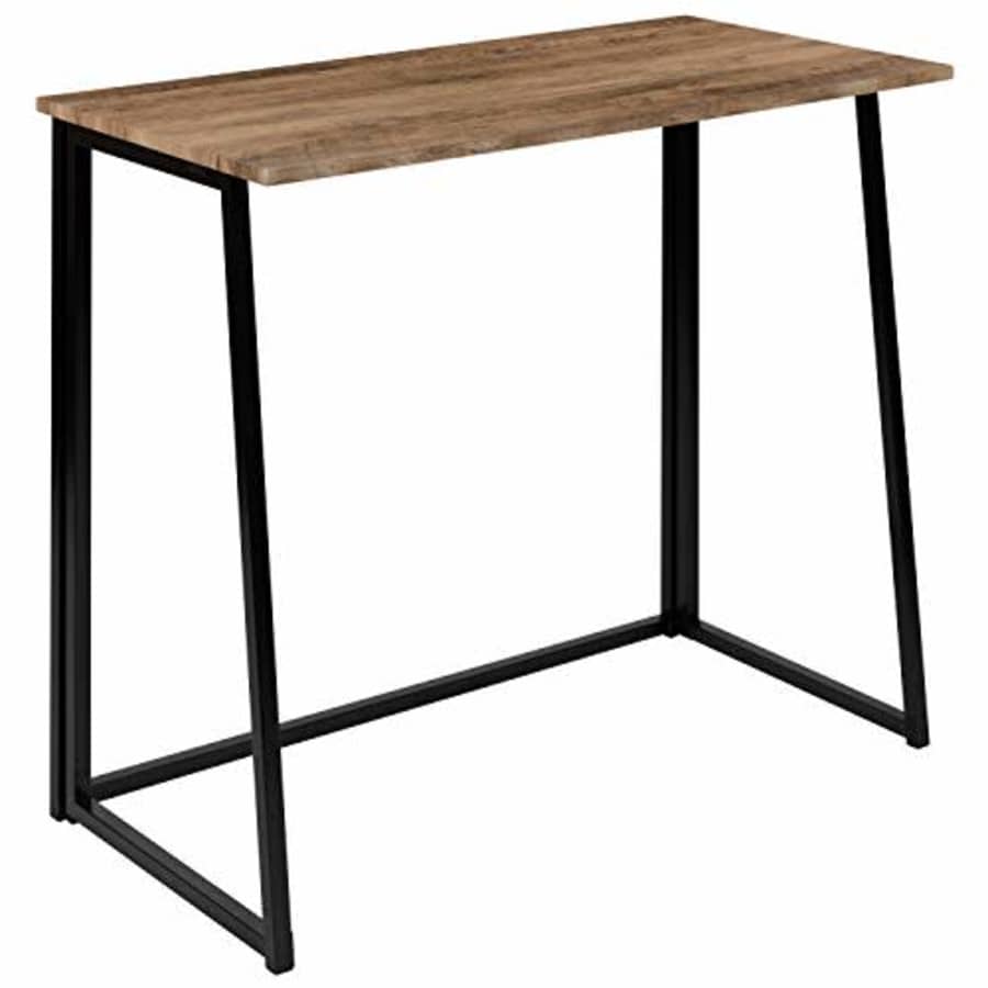 Flash Furniture Small Rustic Natural Home Office Folding Computer Desk - 36" for $73 Flash Furniture Small Rustic Natural Home Office Folding Computer Desk - 36" for $73