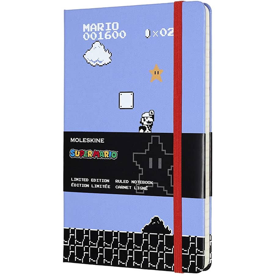 Moleskine Mario Limited Edition Ruled Notebook for $22