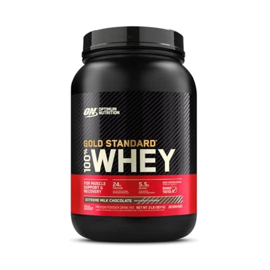 Optimum Nutrition Gold Standard 100% Whey Protein Powder, Extreme Milk Chocolate, 2 Pound (Pack of for $42