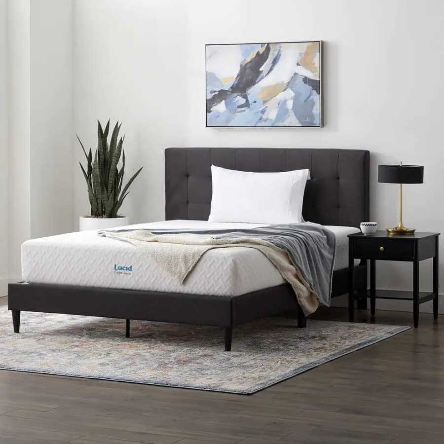 Lucid Comfort Collection 10" Firm Gel Memory Foam Mattress from $170, Queen for $269