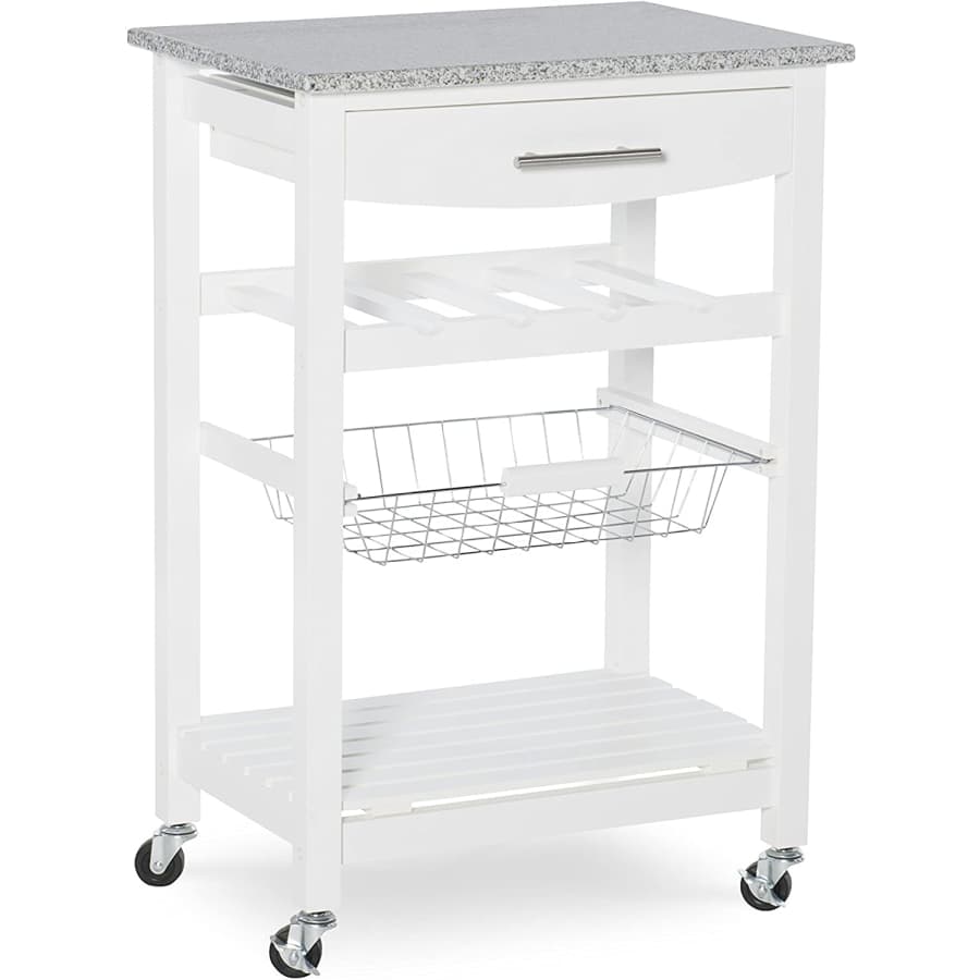 Linon Kitchen Island with Granite Top for $141