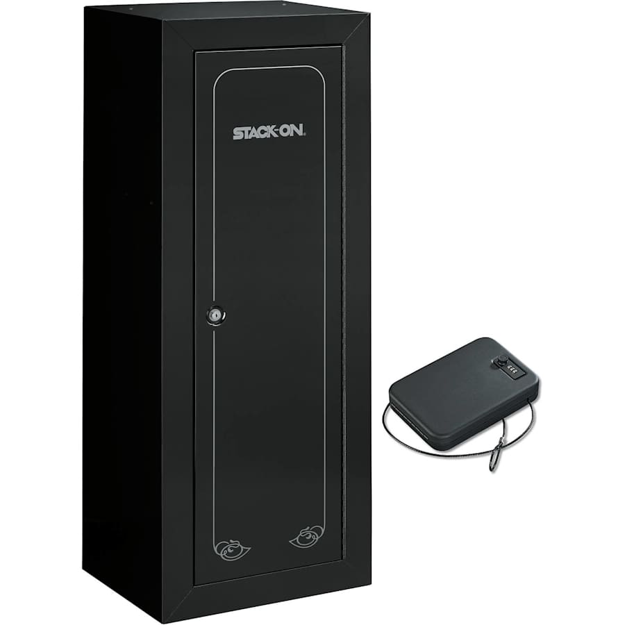 Stack-On 22-Gun Steel Security Cabinet w/ Portable Case for $135 Stack-On 22-Gun Steel Security Cabinet w/ Portable Case for $135
