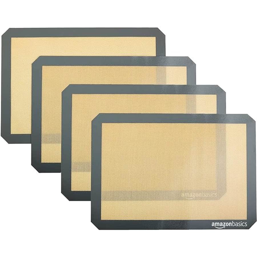 Amazon Basics 16.5" x 11.6" Silicone Baking Mat 4-Pack for $16 Amazon Basics 16.5" x 11.6" Silicone Baking Mat 4-Pack for $16