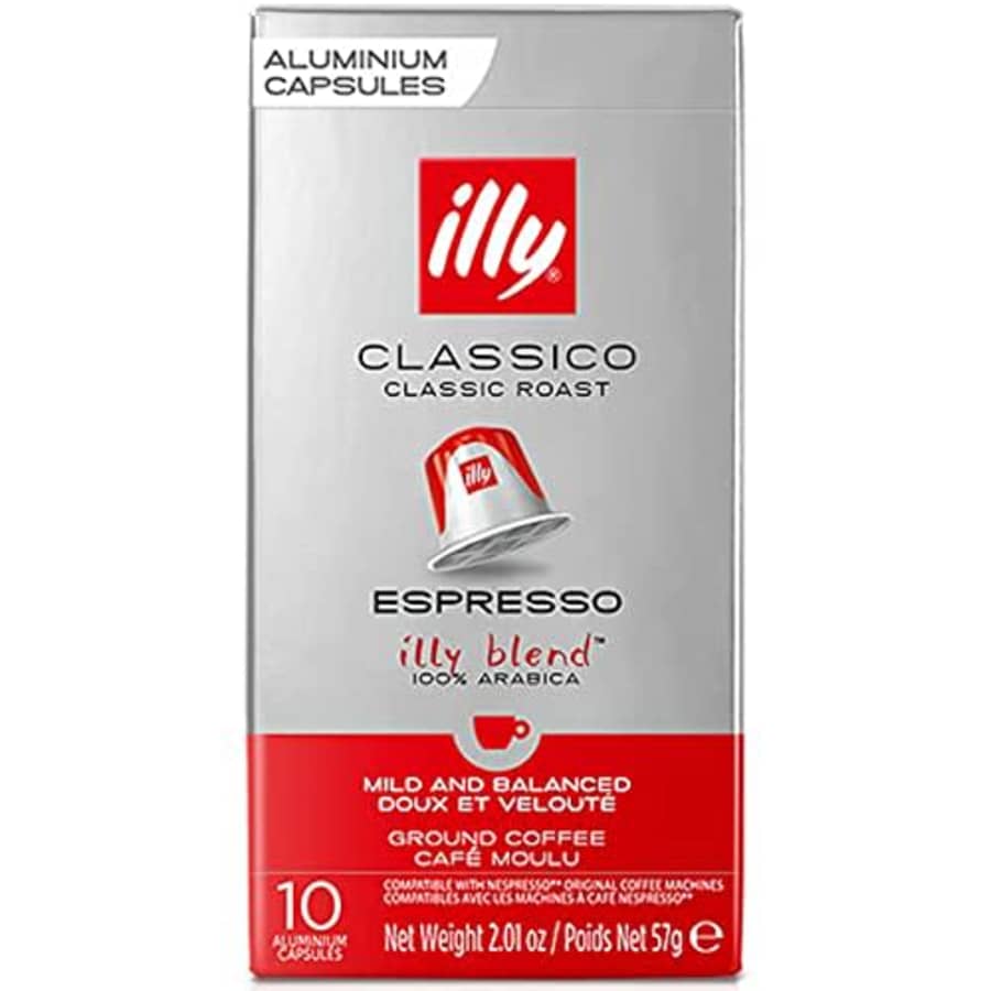 Illy Espresso Single Serve Coffee Compatible Capsules, 100% Arabica Bean Signature Italian Blend, for $9
