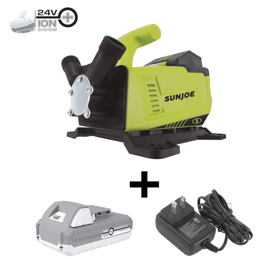 Sun Joe 24 iON+ Cordless 5GPM Transfer Pump Kit for $55