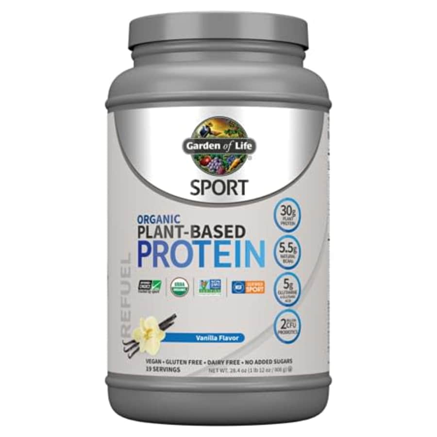 Garden of Life Sport Organic Plant Based Protein Powder Vanilla, 30g Protein Per Serving, Premium for $42 Garden of Life Sport Organic Plant Based Protein Powder Vanilla, 30g Protein Per Serving, Premium for $42