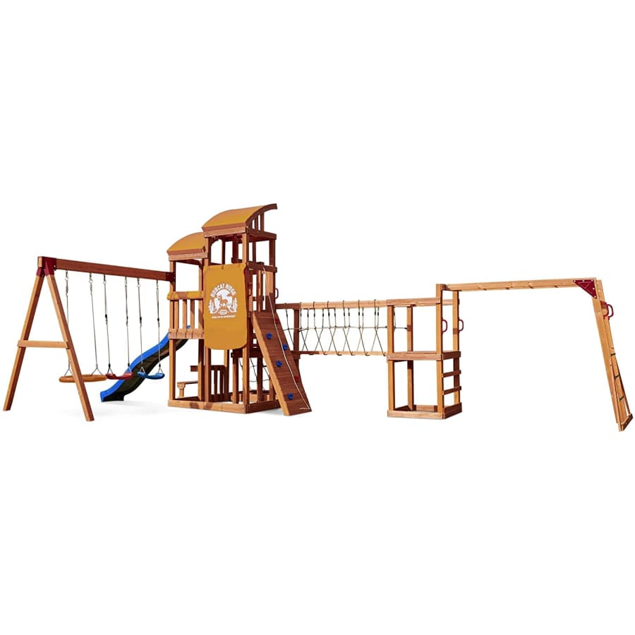Little Tikes Real Wood Adventures Bobcat Ridge Outdoor Playset for $1,280 Little Tikes Real Wood Adventures Bobcat Ridge Outdoor Playset for $1,280