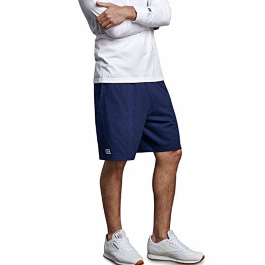 Russell Athletic Men's Shorts & Jogger with Pockets, Premium Cotton - Navy, S for $22 Russell Athletic Men's Shorts & Jogger with Pockets, Premium Cotton - Navy, S for $22