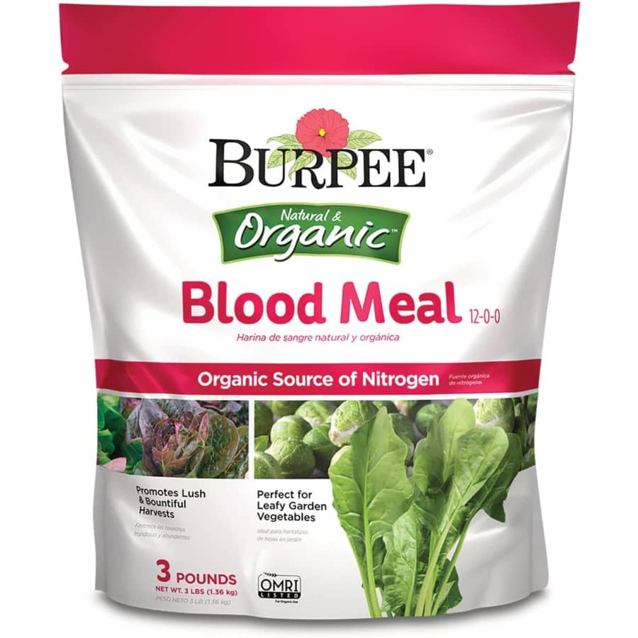 Burpee Organic Blood Meal Fertilizer 3-lb. Bag: $9