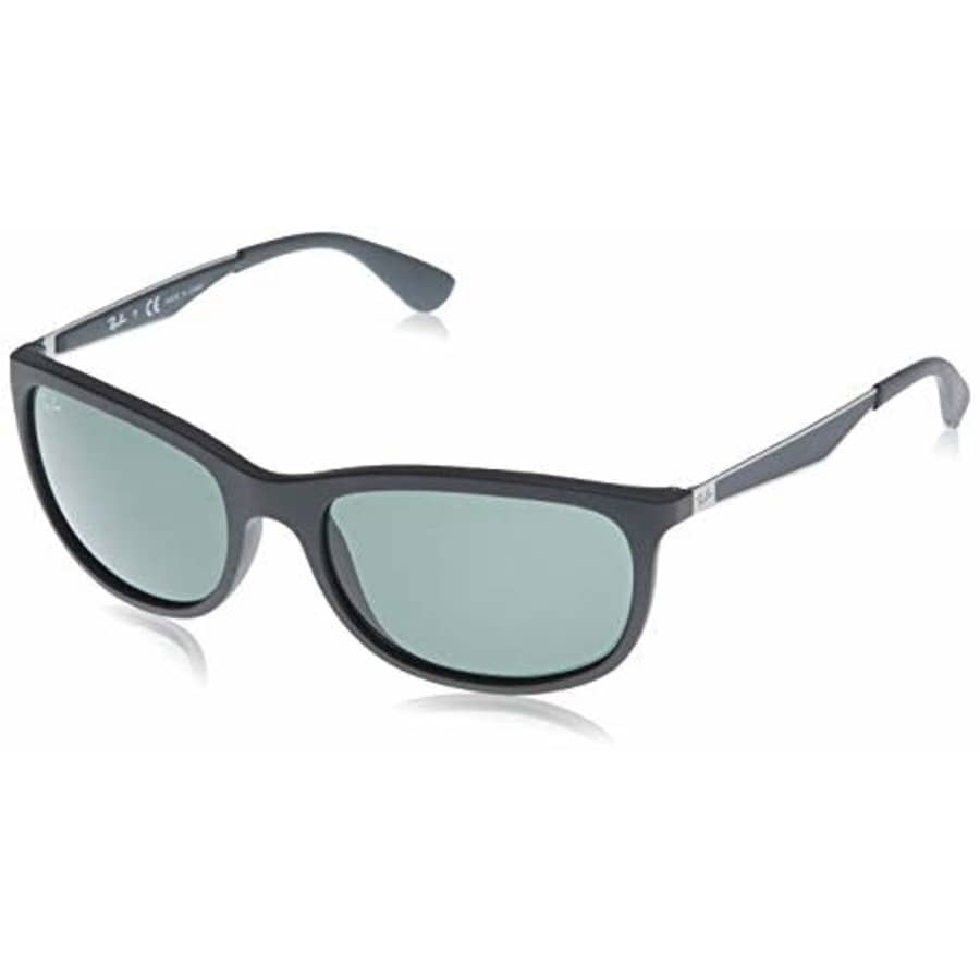 Ray-Ban Men's RB4267 Sunglasses, Matte Black/Green, 59 mm for $107