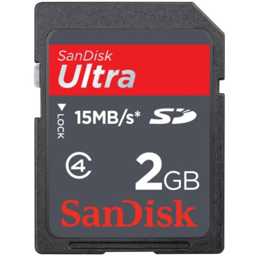 SanDisk 2GB Ultra II SD Secure Digital Card (SDSDH-002G, Bulk Package) for $17