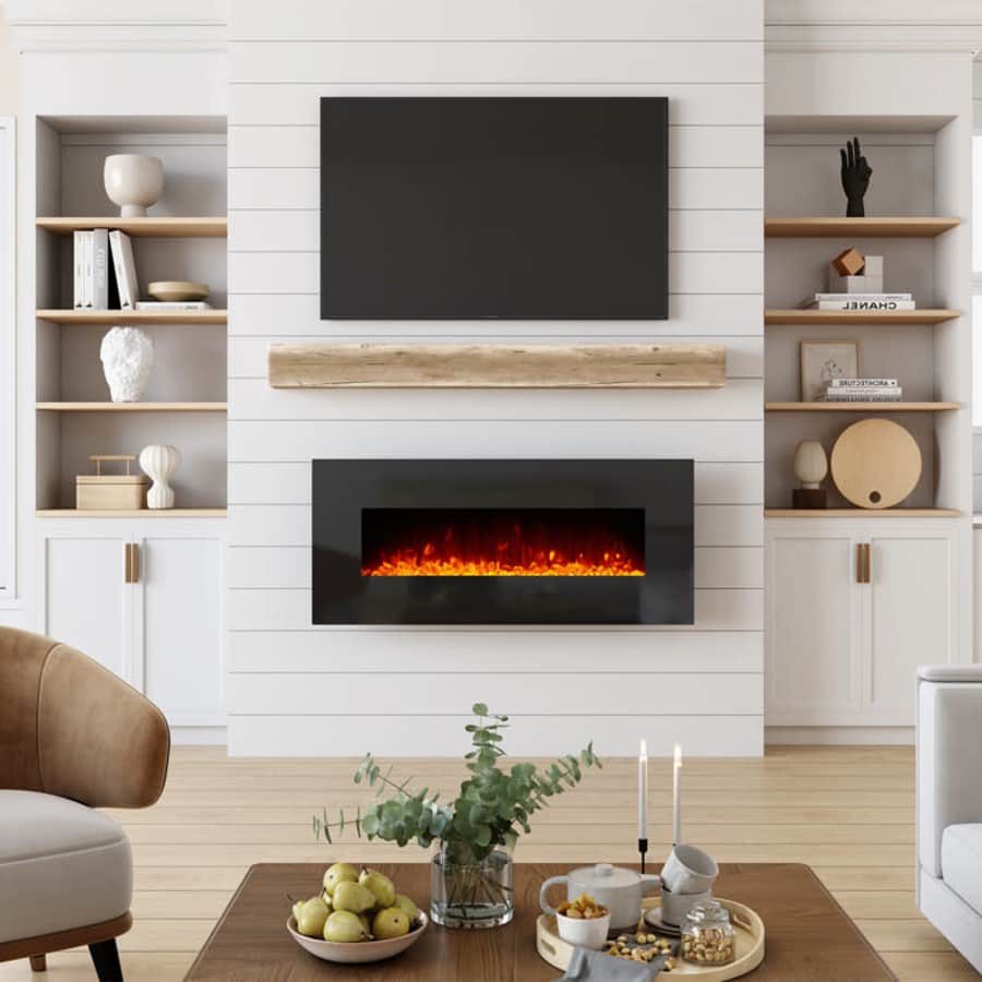 Symple Stuff Borgey 50'' Electric Fireplace for $113 Symple Stuff Borgey 50'' Electric Fireplace for $113