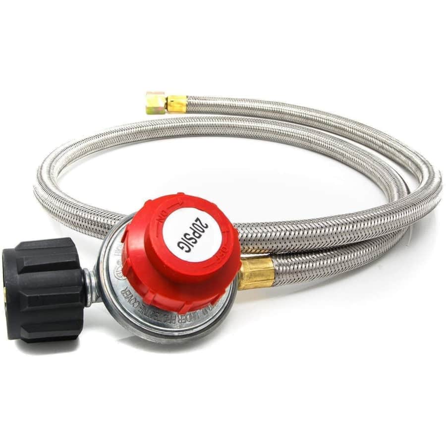 Gas One 0 to 20-PSI Propane Regulator with 4-foot Hose for $14