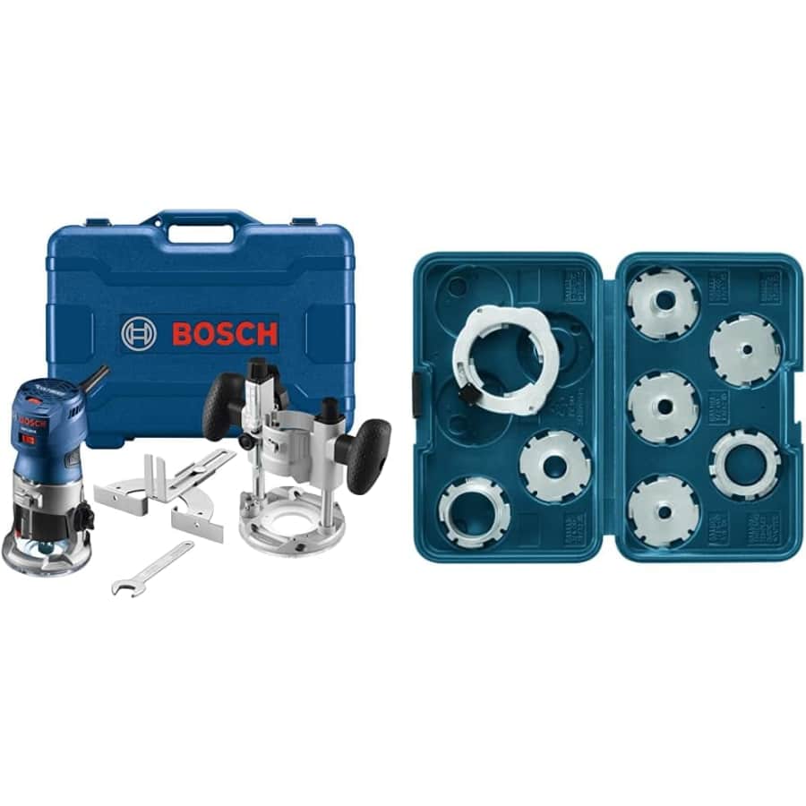 Bosch Colt 1.25HP Palm Router Combination Kit for $214