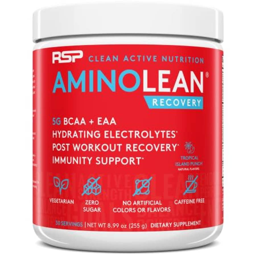 RSP AminoLean Recovery - Post Workout BCAAs Amino Acids Supplement + Electrolytes, BCAAs and EAAs for $30 RSP AminoLean Recovery - Post Workout BCAAs Amino Acids Supplement + Electrolytes, BCAAs and EAAs for $30