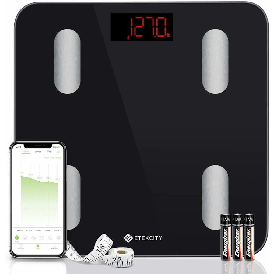 Etekcity Smart Bluetooth Digital Body Fat Scale for $18