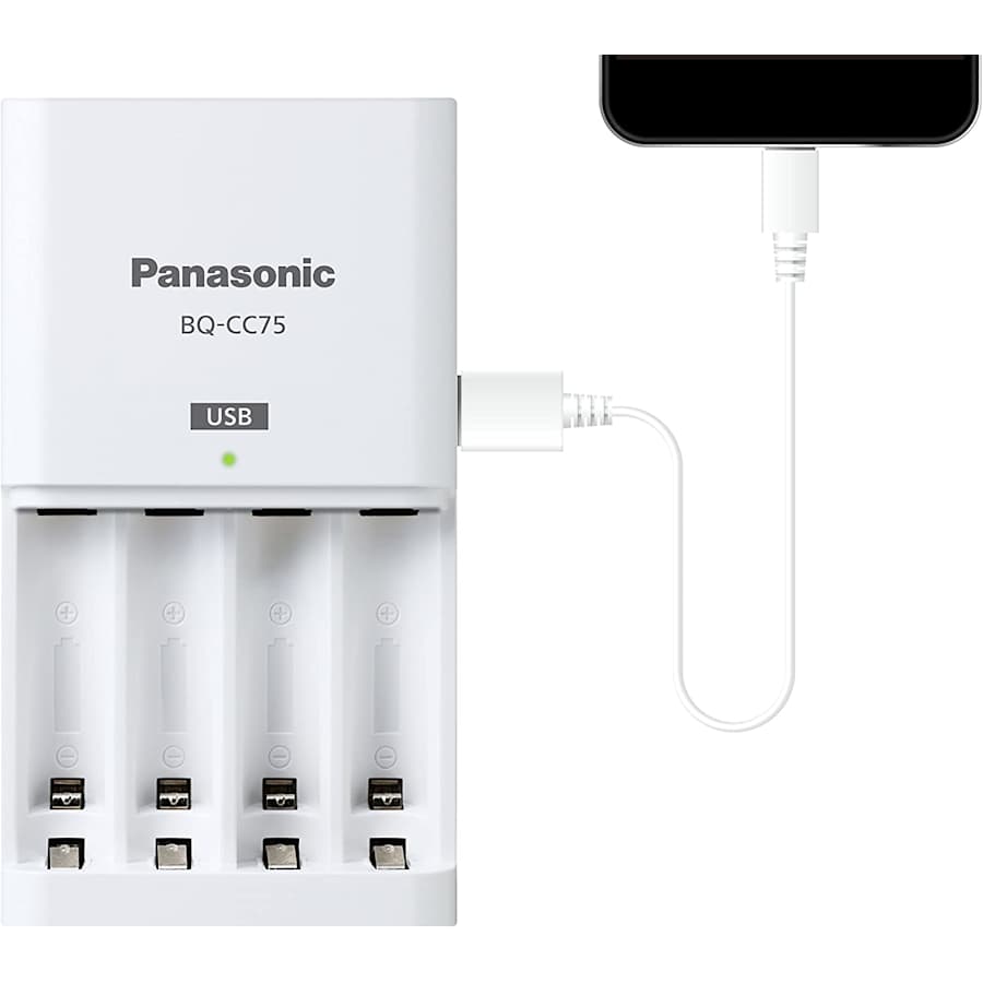 Panasonic eneloop Battery Charger w/ USB Port for $8 Panasonic eneloop Battery Charger w/ USB Port for $8